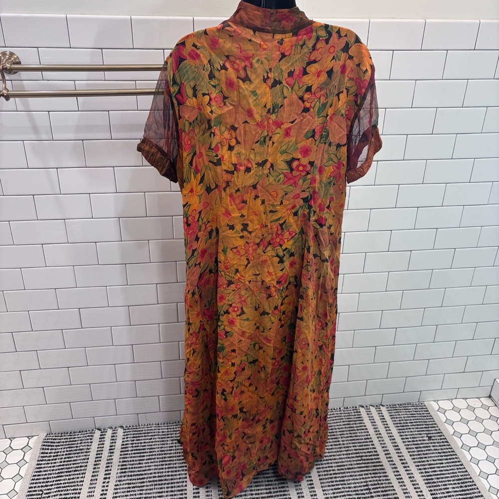 Vintage Floral Maxi Dress - Picture 4 of 7
